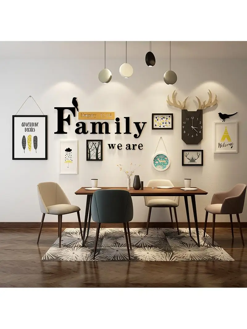 Nordic Style Restaurant Corridor Decorative Painting Combination Creative Sofa Wall Art Hanging Accessories Wood
Nordic Style Restaurant Corridor Decorative Painting Combination Creative Sofa Wall Art Hanging Accessories Wood