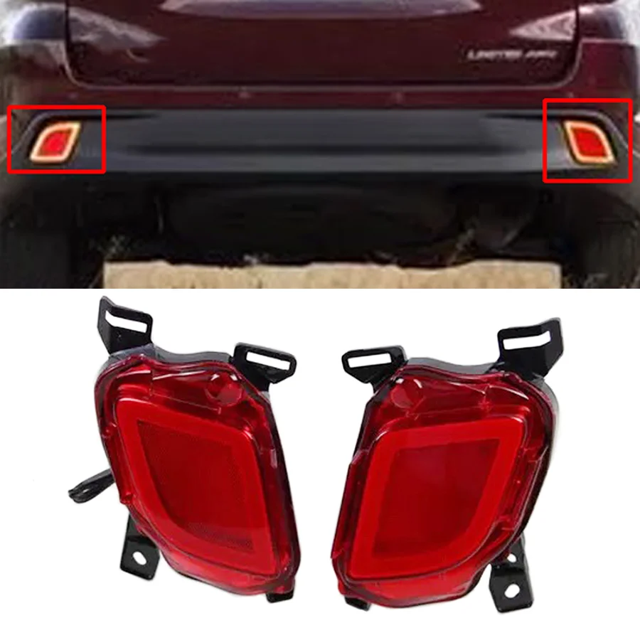 2Pcs Tail Bumper Light Rear Fog Lamp Brake Light Turn Signal Reflector For Toyota Highlander 2015 2016 2017 2018 2019 2020 2021
2Pcs Tail Bumper Light Rear Fog Lamp Brake Light Turn Signal Reflector For Toyota Highlander 2015 2016 2017 2018 2019 2020 2021