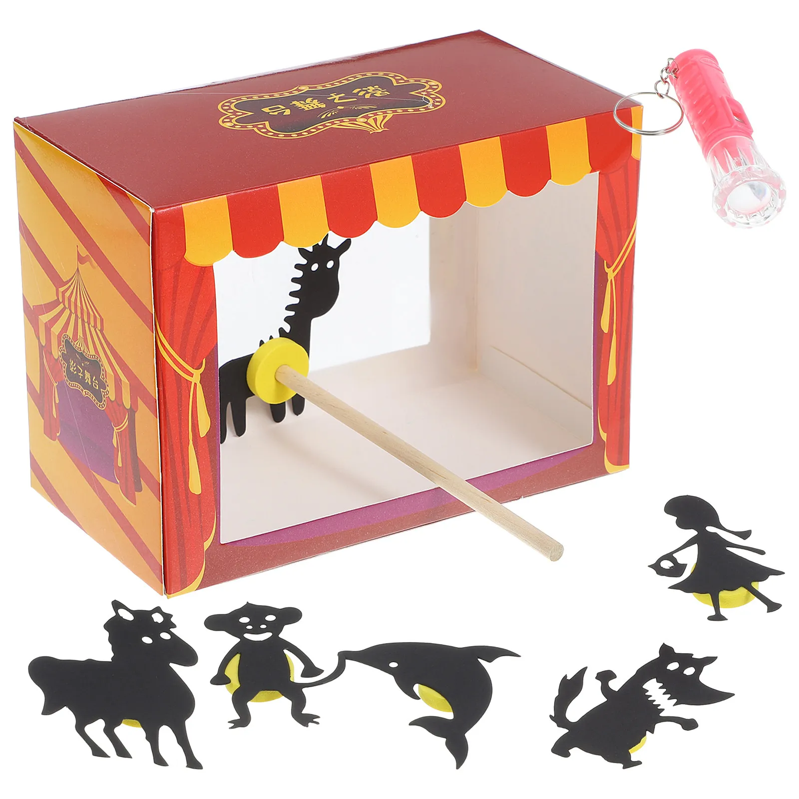 1Set Chinese Shadow Puppetry Hand Puppet Folk Craft Lightweight Educational Puppet Show Kit for Kids DIY Shadow Puppetry
1Set Chinese Shadow Puppetry Hand Puppet Folk Craft Lightweight Educational Puppet Show Kit for Kids DIY Shadow Puppetry