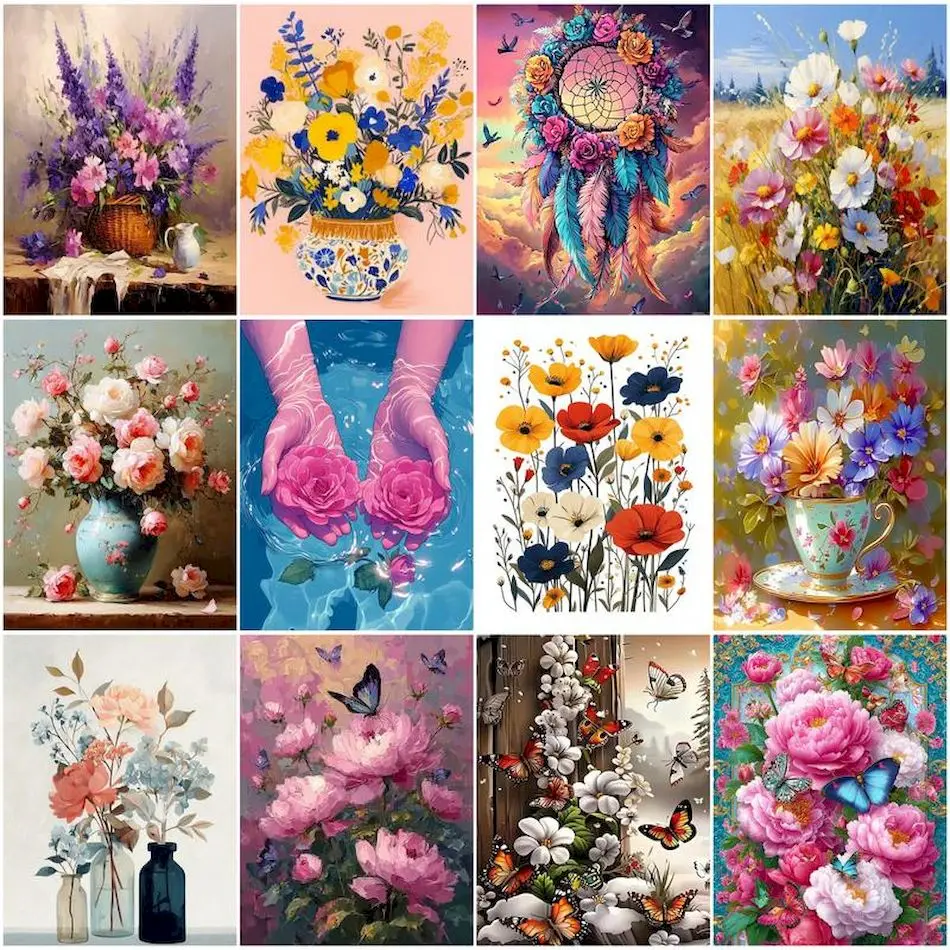 RUOPOTY Painting By Number Adults Flowers Original Gifts Drawing By Numbers Canvas Art Painting Set Handwork Wall Decororation
RUOPOTY Painting By Number Adults Flowers Original Gifts Drawing By Numbers Canvas Art Painting Set Handwork Wall Decororation