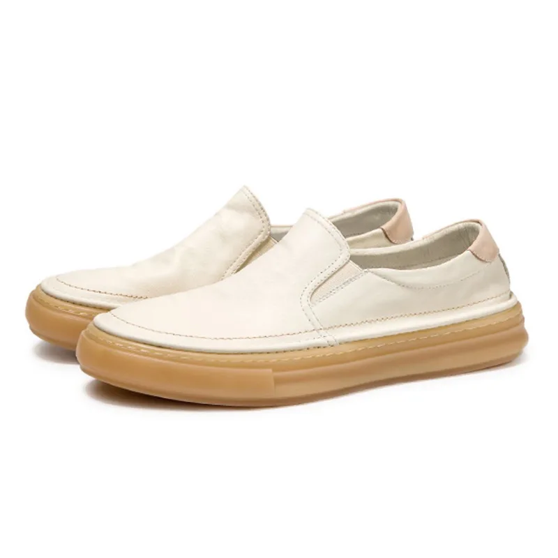 Men Genuine Leather Sneakers Casual Shoes Lightweight Breathable Men Shoes Flat White Business Mens Loafers
Men Genuine Leather Sneakers Casual Shoes Lightweight Breathable Men Shoes Flat White Business Mens Loafers