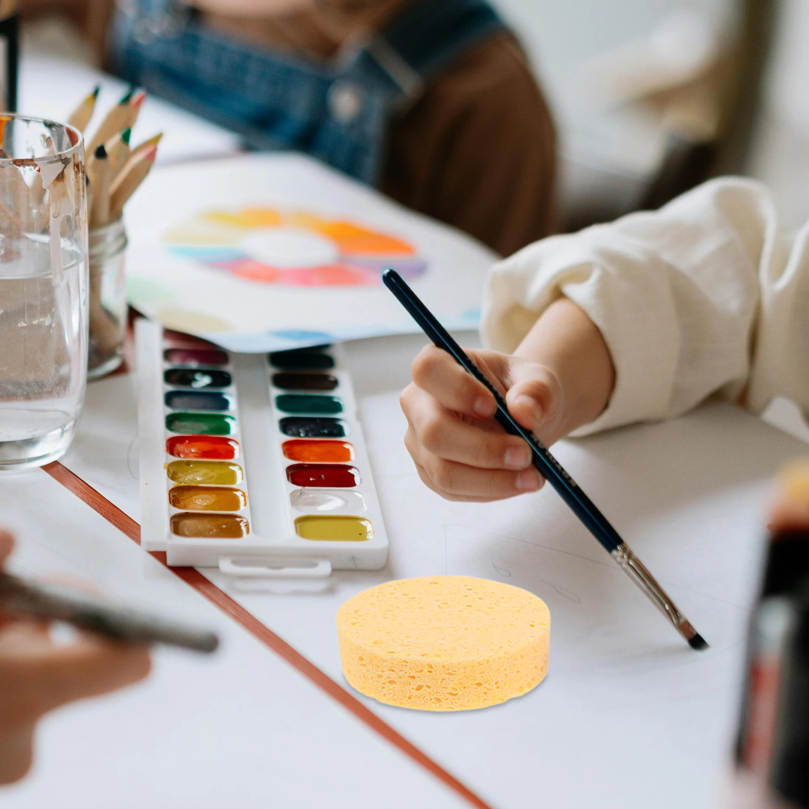 4pcs Watercolor Sponge Ultra Absorbent Craft Round Sponge Paint Brush Drawing Tool Round Paint Brush Cleaning Sponges for
4pcs Watercolor Sponge Ultra Absorbent Craft Round Sponge Paint Brush Drawing Tool Round Paint Brush Cleaning Sponges for