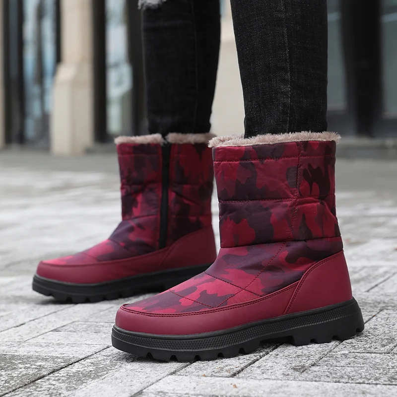 Winter Men's Snow Boots Camouflage Warm Cotton Shoes Anti Slip Thick Sole Outdoor Women's Boots Midsole Anti Slip Hiking Shoes
Winter Men's Snow Boots Camouflage Warm Cotton Shoes Anti Slip Thick Sole Outdoor Women's Boots Midsole Anti Slip Hiking Shoes