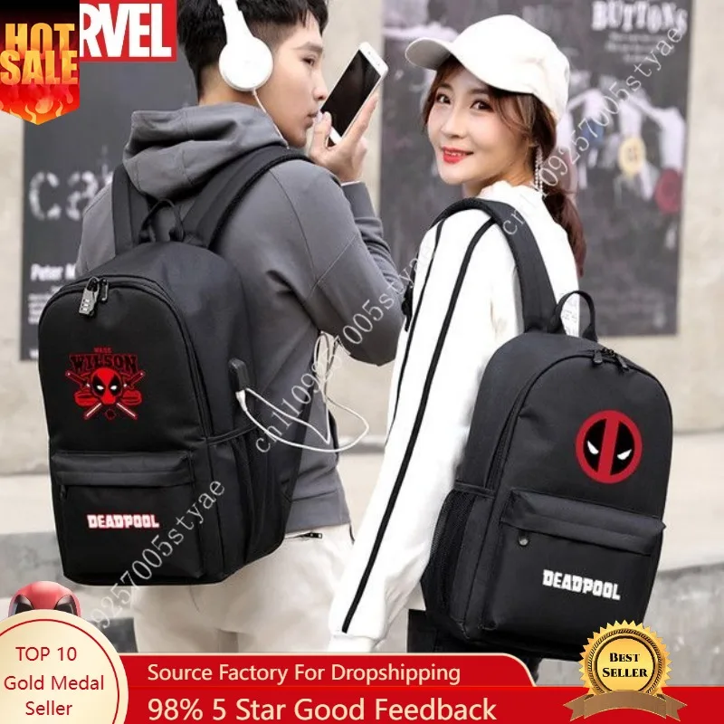 Marvel Cartoon Cartoon Deadpool Men Women ightweight breathable large-capacity storage waterproof backpack travel bag
Marvel Cartoon Cartoon Deadpool Men Women ightweight breathable large-capacity storage waterproof backpack travel bag