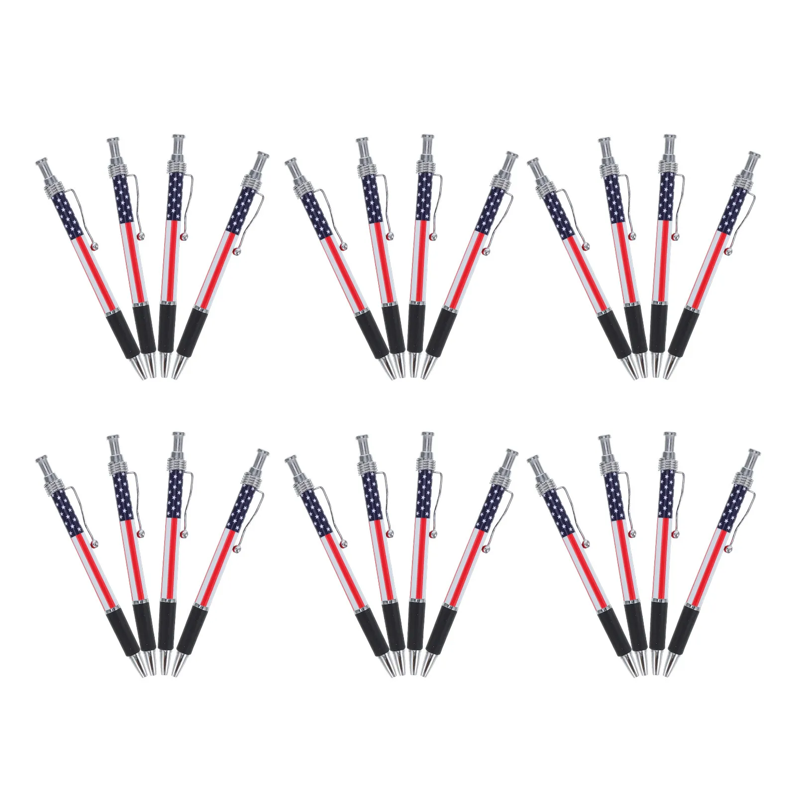24Pcs American Flag Ballpoint Pens Retractable 1.0mm Black Ink Patriotic Design Smooth Writing Pens for School Office Home
24Pcs American Flag Ballpoint Pens Retractable 1.0mm Black Ink Patriotic Design Smooth Writing Pens for School Office Home