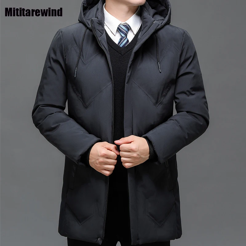 Winter Jackets for Men Business Casual Parkas Windproof Thicken Hooded Padded Jacket Keep Warm Fashion Simple Male Coat Black
Winter Jackets for Men Business Casual Parkas Windproof Thicken Hooded Padded Jacket Keep Warm Fashion Simple Male Coat Black