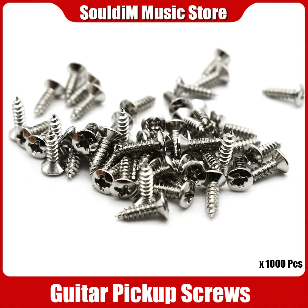 1000pcs 3*12mm Guitar Screws for ST TL Electric Pickguard Back Plate Mount DIY Luthier Tool Guitar Accessories
1000pcs 3*12mm Guitar Screws for ST TL Electric Pickguard Back Plate Mount DIY Luthier Tool Guitar Accessories