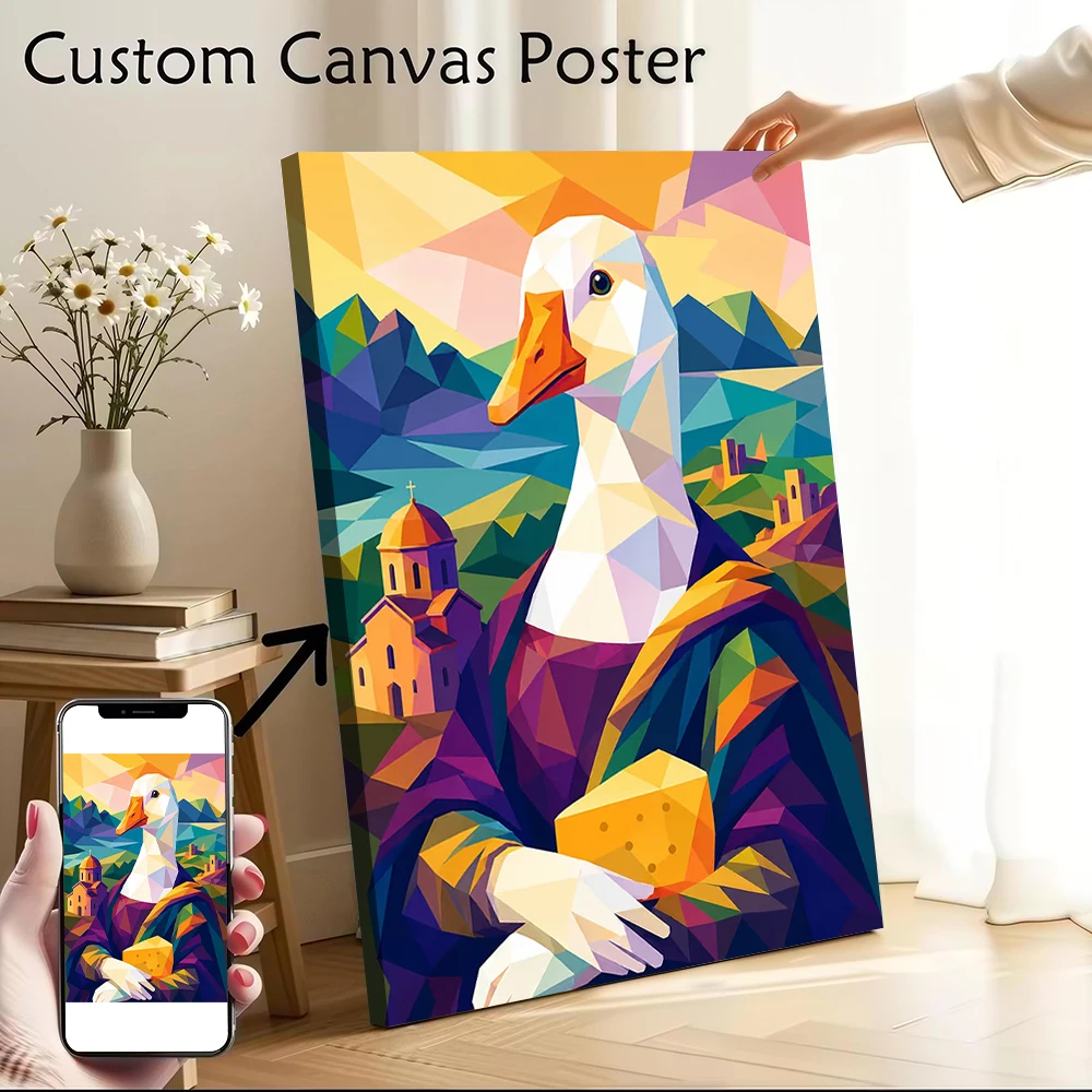 Goose Mona Lisa Pop Art Poster Customizable Printed Canvas Painting for Pictures Wall Art Decoration Living Room Vintage Decor
Goose Mona Lisa Pop Art Poster Customizable Printed Canvas Painting for Pictures Wall Art Decoration Living Room Vintage Decor