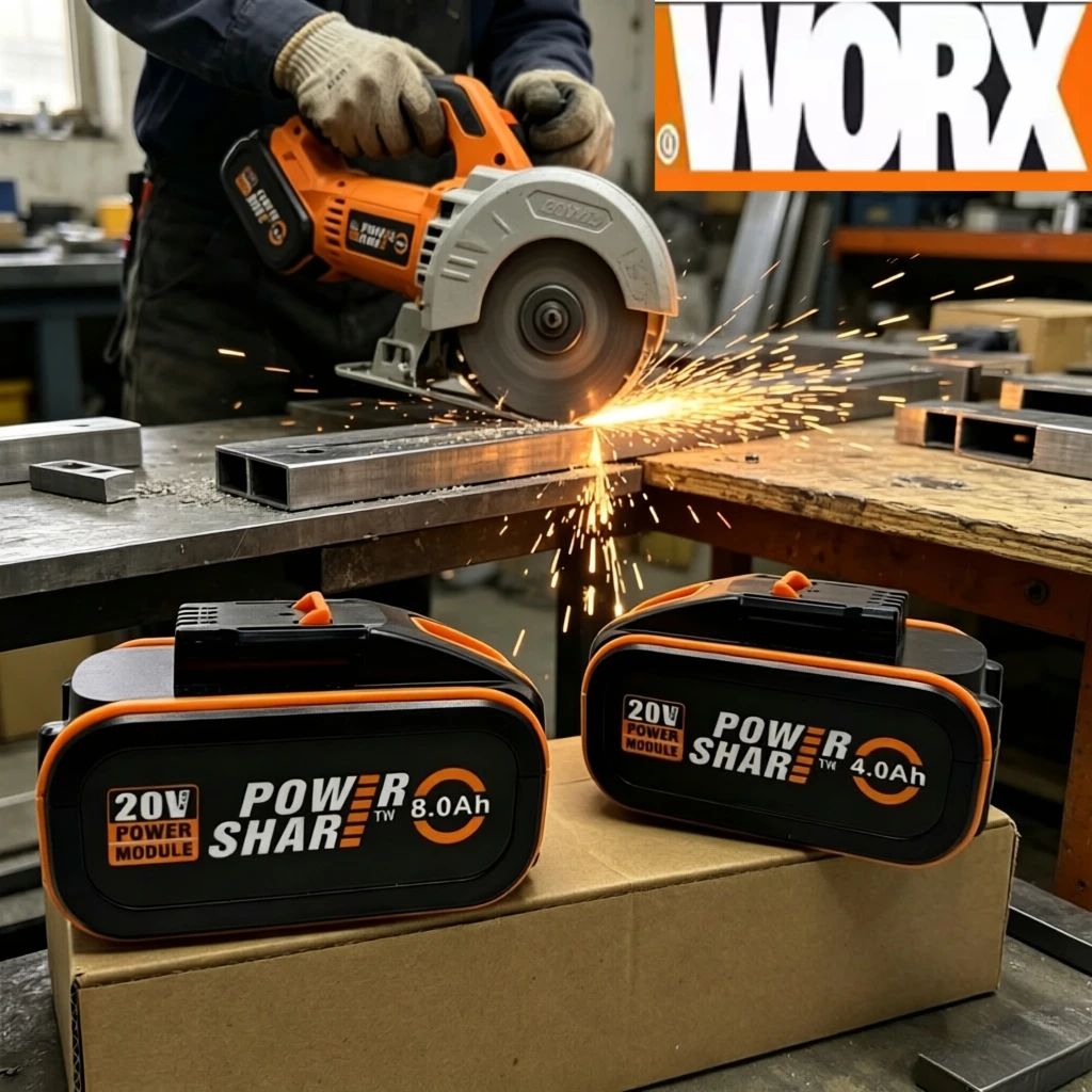 Worx 20V High-Capacity Battery 4.0/6.0/8.0Ah, multi-tool shared power, shock-resistant for long life
Worx 20V High-Capacity Battery 4.0/6.0/8.0Ah, multi-tool shared power, shock-resistant for long life