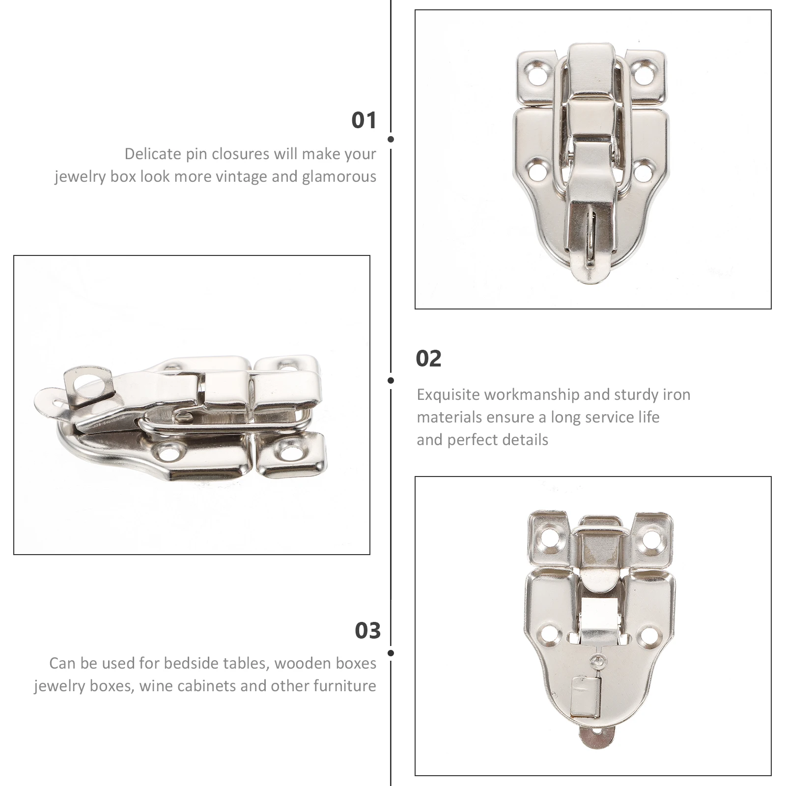 10pcs Lock Hasp Latch for Wood Boxes Cupboard Duckbilled Wooden Box Hasps Duckbilled Toggle Hasp Latch Hardware
10pcs Lock Hasp Latch for Wood Boxes Cupboard Duckbilled Wooden Box Hasps Duckbilled Toggle Hasp Latch Hardware