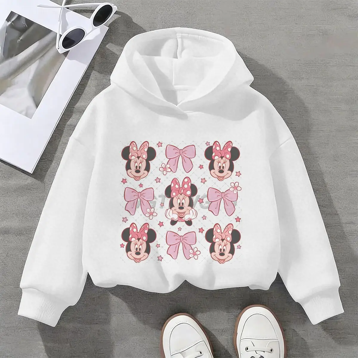 Girls Minnie Mouse Kawaii Cartoon Hoody Coat Toddler Girl Clothes Pink Minnie Coquette Bow Casual Hooded Top for Children
Girls Minnie Mouse Kawaii Cartoon Hoody Coat Toddler Girl Clothes Pink Minnie Coquette Bow Casual Hooded Top for Children