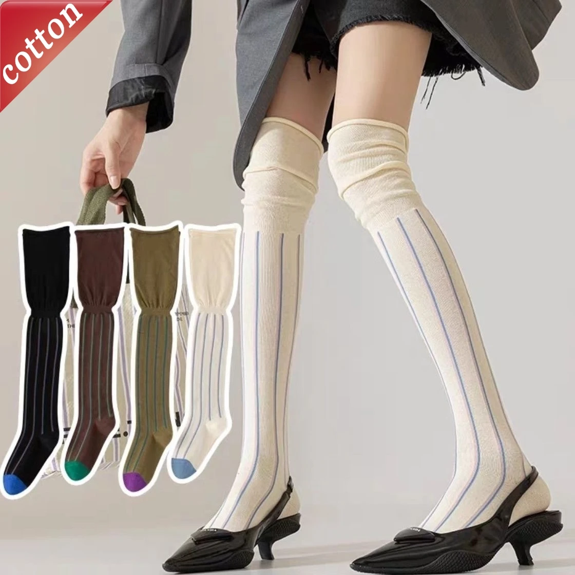 Women's Stocking Japanese Striped Retro Harajuku Fashionable Versatile Socks High Quality Comfortable Cotton Socks For Girl
Women's Stocking Japanese Striped Retro Harajuku Fashionable Versatile Socks High Quality Comfortable Cotton Socks For Girl