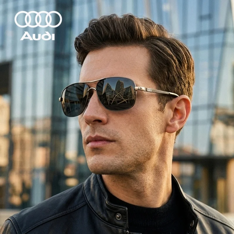Мужские поляризационные солнцезащитные очки Audi, роскошные квадратные солнцезащитные очки-авиаторы для вождения, деловые очки-навигаторы, UV400
Мужские поляризационные солнцезащитные очки Audi, роскошные квадратные солнцезащитные очки-авиаторы для вождения, деловые очки-навигаторы, UV400