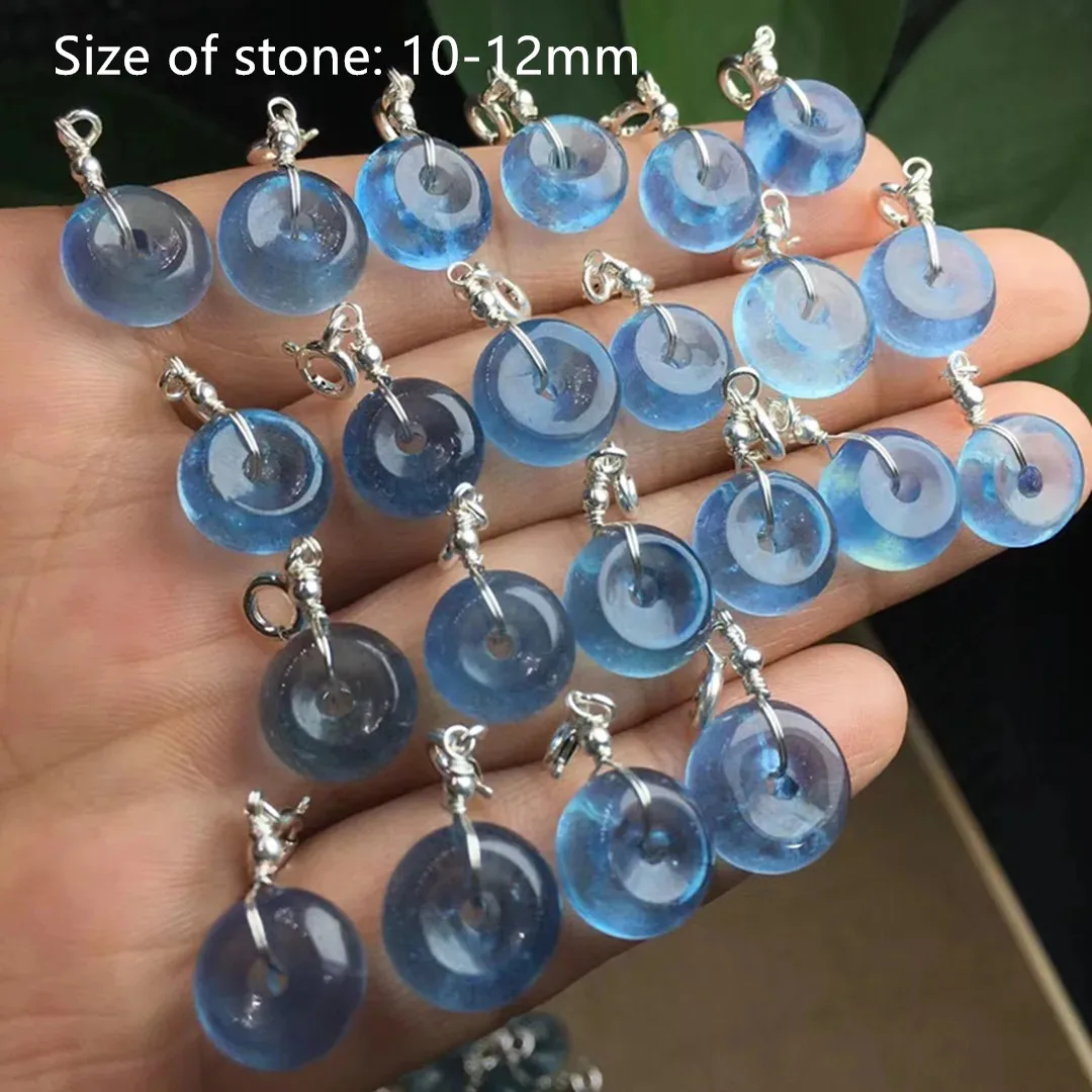 1 Pc Fengbaowu Natural Aquamarine Donut Pendant 925 Sterling Silver Reiki Healing Stone Fashion Jewelry Gift For Women
1 Pc Fengbaowu Natural Aquamarine Donut Pendant 925 Sterling Silver Reiki Healing Stone Fashion Jewelry Gift For Women