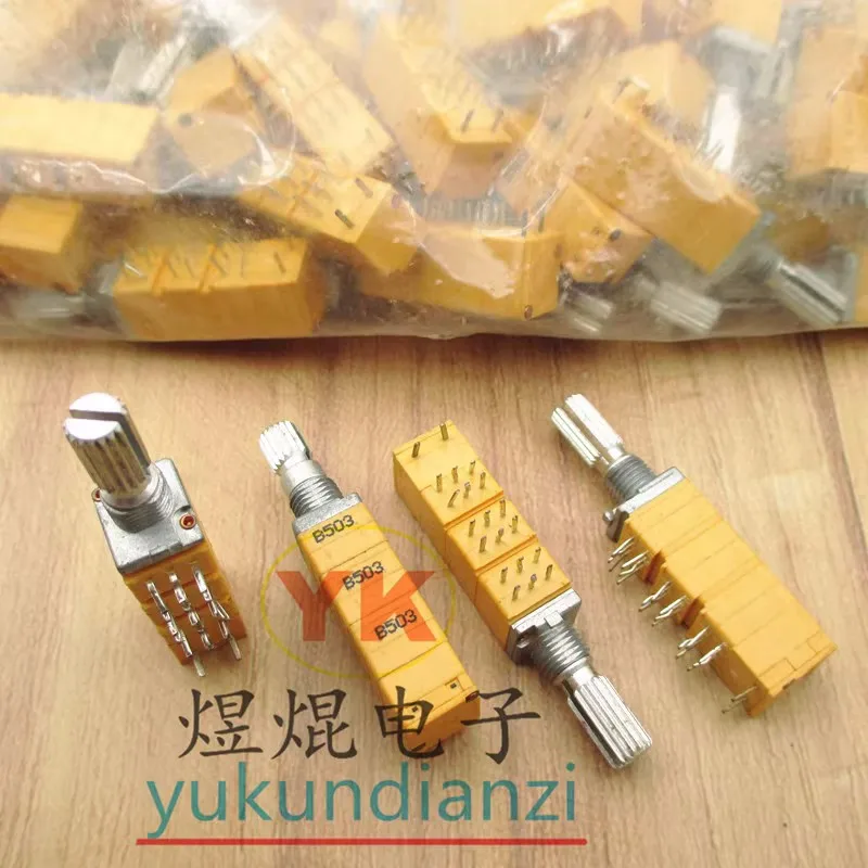 5PCS RK097 6-Link Precision Adjustable Volume Potentiometer B50K Multi-link 6-Channel 18Pin 20PIN Six-Link 18MM Handle IN STOCK
5PCS RK097 6-Link Precision Adjustable Volume Potentiometer B50K Multi-link 6-Channel 18Pin 20PIN Six-Link 18MM Handle IN STOCK
