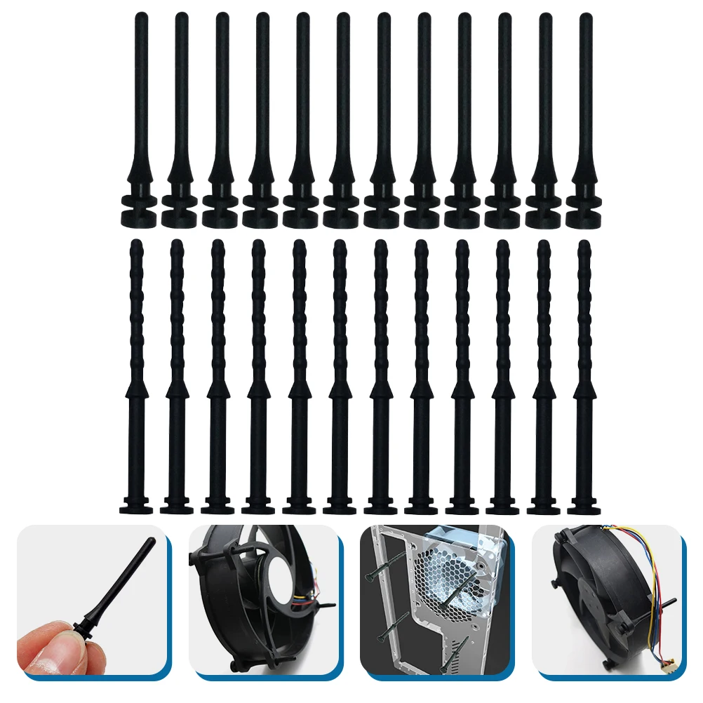 24 Pcs Anti-seismic Screws Computer Case Fans Shockproof Glue Nails Silicone Rubber Noise Reduction Vibration Absorption Easy
24 Pcs Anti-seismic Screws Computer Case Fans Shockproof Glue Nails Silicone Rubber Noise Reduction Vibration Absorption Easy
