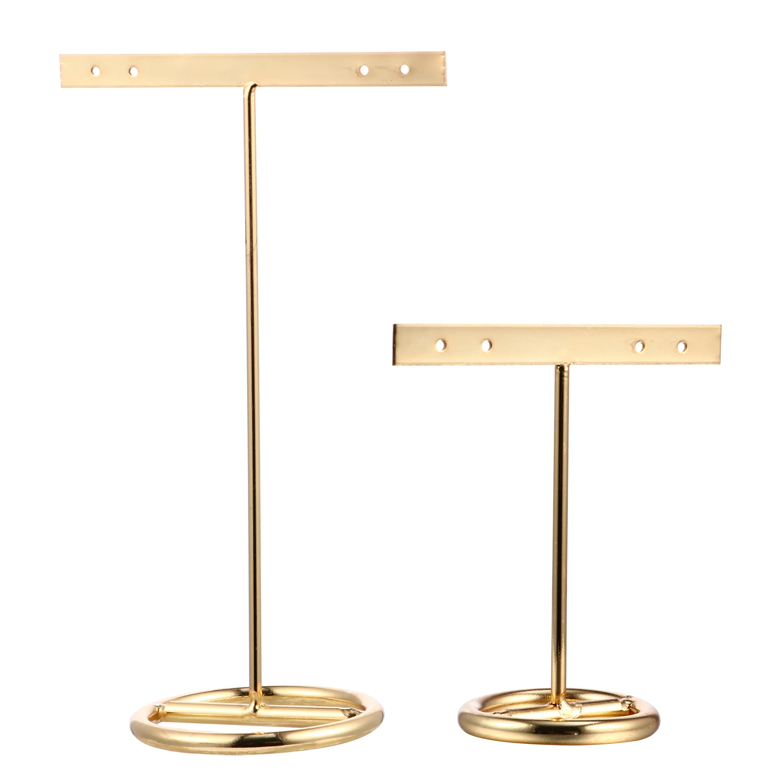 2 pcs Earring Stands T-bar Racks Jewelry Ear Drop Display Supports Holders Golden Iron Durable Storage Supports Photo Props
2 pcs Earring Stands T-bar Racks Jewelry Ear Drop Display Supports Holders Golden Iron Durable Storage Supports Photo Props