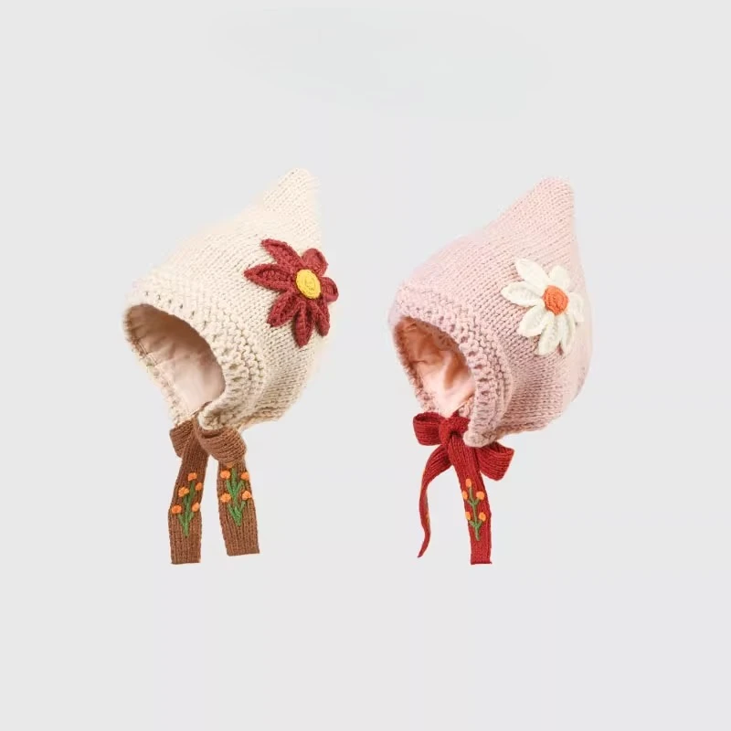 Вязаный шерстяной пуловер для маленьких девочек с цветком для новорожденных, осенне-зимняя теплая вязаная шапка для детей 1-3 лет
Вязаный шерстяной пуловер для маленьких девочек с цветком для новорожденных, осенне-зимняя теплая вязаная шапка для детей 1-3 лет