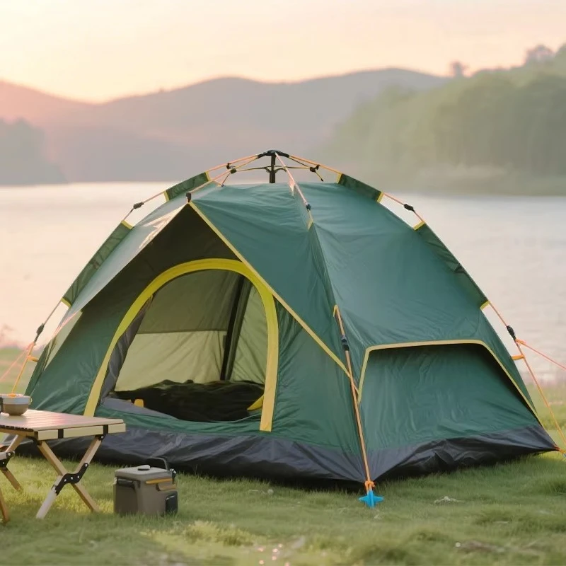 STLF Double-Person Automatic Tent Reflective Strips Outdoor Camping Rainproof Design Reinforced Windproof Ropes Ground Pegs Oxfo
STLF Double-Person Automatic Tent Reflective Strips Outdoor Camping Rainproof Design Reinforced Windproof Ropes Ground Pegs Oxfo