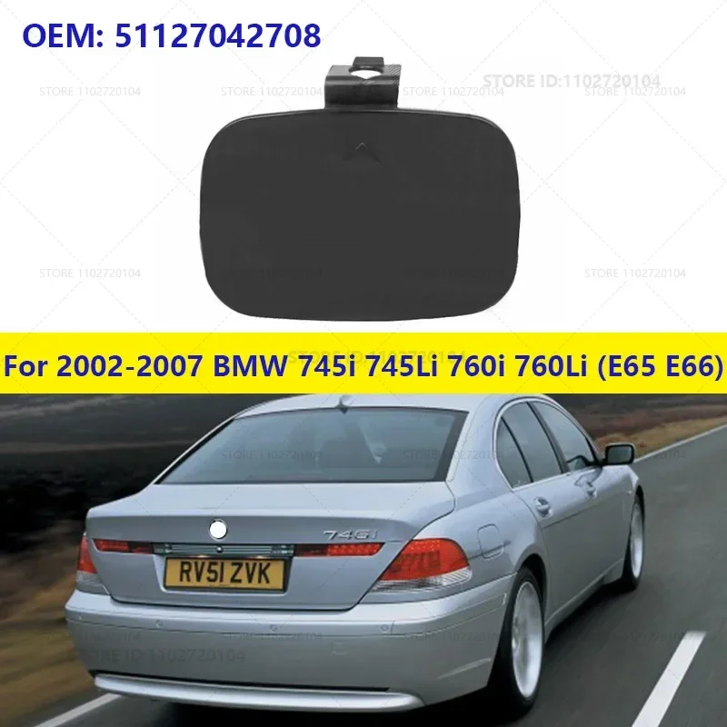 For 2002-2007 BMW 745i 745Li 760i 760Li (E65 E66) Rear Bumper Tow Hook Cap Cover (No paint) 51127042708
For 2002-2007 BMW 745i 745Li 760i 760Li (E65 E66) Rear Bumper Tow Hook Cap Cover (No paint) 51127042708