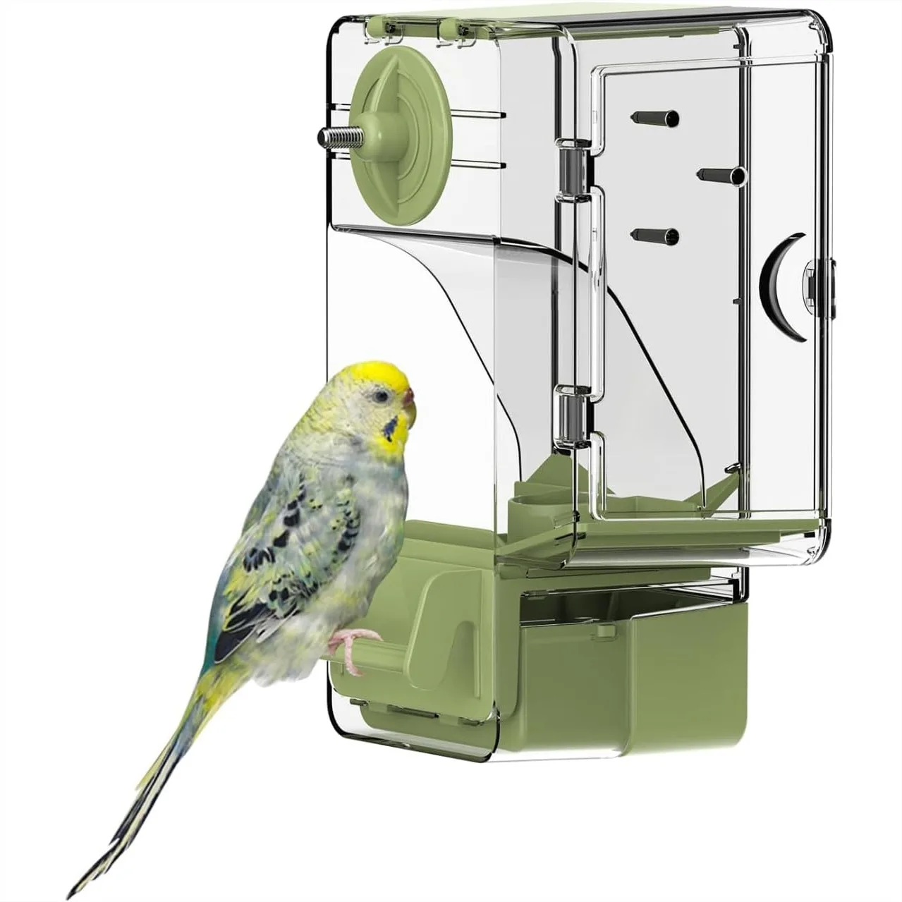 Automatic Bird Feeder with Perch for Parakeet Canary Cockatiel Finch, Multi-Functional Holder for Fruits Vegetables, Easy Clean
Automatic Bird Feeder with Perch for Parakeet Canary Cockatiel Finch, Multi-Functional Holder for Fruits Vegetables, Easy Clean