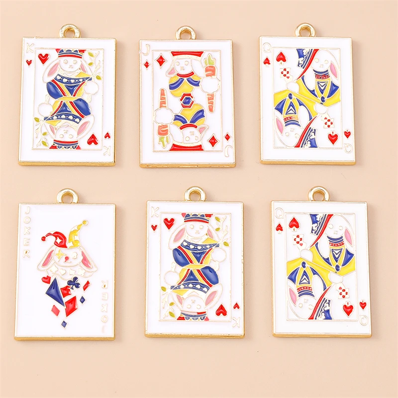 20pcs 20x31mm Cute Enamel Poker Charms Pendants for Jewelry Making Drop Earrings Necklaces Bracelets Accessories DIY Crafts Gift
20pcs 20x31mm Cute Enamel Poker Charms Pendants for Jewelry Making Drop Earrings Necklaces Bracelets Accessories DIY Crafts Gift
