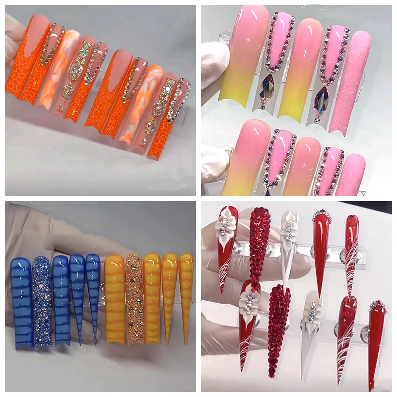 Luxury 10PCS Handmade XXXL Long Square Press On Nails Acrylic False Nails French Stiletto Fake Nail With Glue Full Cover Nails
Luxury 10PCS Handmade XXXL Long Square Press On Nails Acrylic False Nails French Stiletto Fake Nail With Glue Full Cover Nails