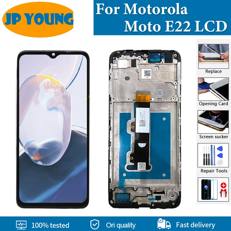 6.5'' Original LCD For Motorola Moto E22 LCD Display With Touch Screen Digitizer Assambly For Moto E22 Display Replacement Parts
6.5'' Original LCD For Motorola Moto E22 LCD Display With Touch Screen Digitizer Assambly For Moto E22 Display Replacement Parts