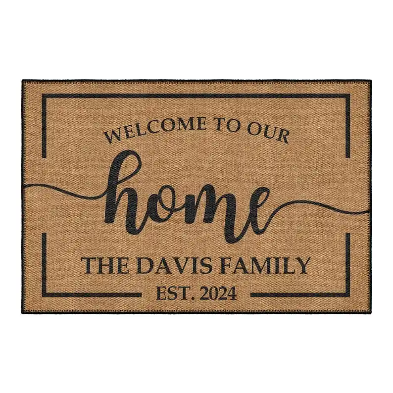 Personalized Home Coir Welcome Door Mat Custom Entryway Rug Family Name Doormat Housewarming Gift Anti-slip Super Absorbent Rugs
Personalized Home Coir Welcome Door Mat Custom Entryway Rug Family Name Doormat Housewarming Gift Anti-slip Super Absorbent Rugs