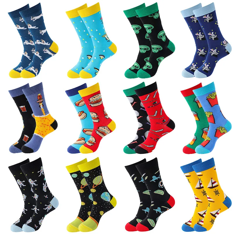 Trendy In-tube Men's Socks Large Size AB Asymmetrical Animal Series Fashion Personality Colorful Skateboard Yin and Yang Socks
Trendy In-tube Men's Socks Large Size AB Asymmetrical Animal Series Fashion Personality Colorful Skateboard Yin and Yang Socks