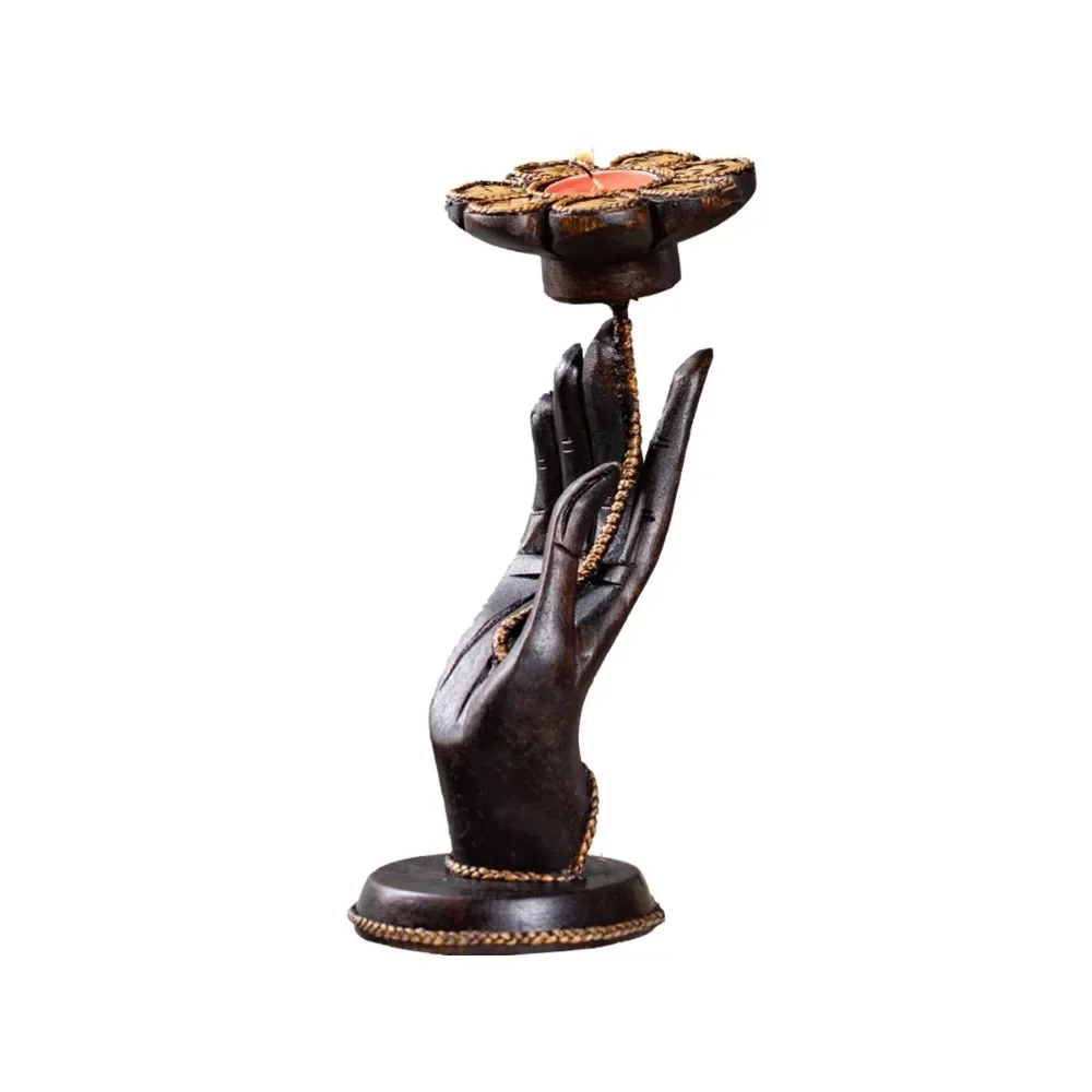 Aromatherapy Candle Holder Creative Bergamot Lotus Candle Holder Vintage Solid Wood Wax Holder Decoration
Aromatherapy Candle Holder Creative Bergamot Lotus Candle Holder Vintage Solid Wood Wax Holder Decoration