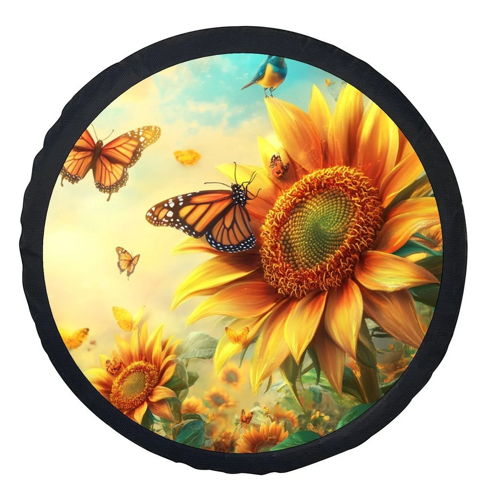 Sunflower Butterfly Tire Cover Waterproof Sun Protection Universal Spare Wheel Protector
Sunflower Butterfly Tire Cover Waterproof Sun Protection Universal Spare Wheel Protector
