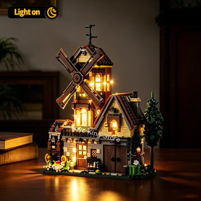 Farm House Wood Cabin Building Block With Lights Rotating Windmill Waterwheel Castle Architecture Model Kids Toys Ornament Gifts
Farm House Wood Cabin Building Block With Lights Rotating Windmill Waterwheel Castle Architecture Model Kids Toys Ornament Gifts