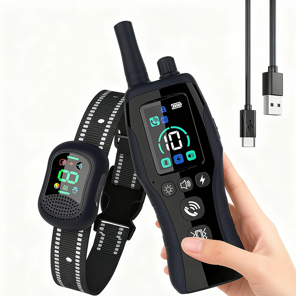 4900FT Electric Dog Training Collar | Waterproof Remote Collar for 5-120lbs Dogs, Shock/Vibration/Beep, Voice Call & Flashlight
4900FT Electric Dog Training Collar | Waterproof Remote Collar for 5-120lbs Dogs, Shock/Vibration/Beep, Voice Call & Flashlight