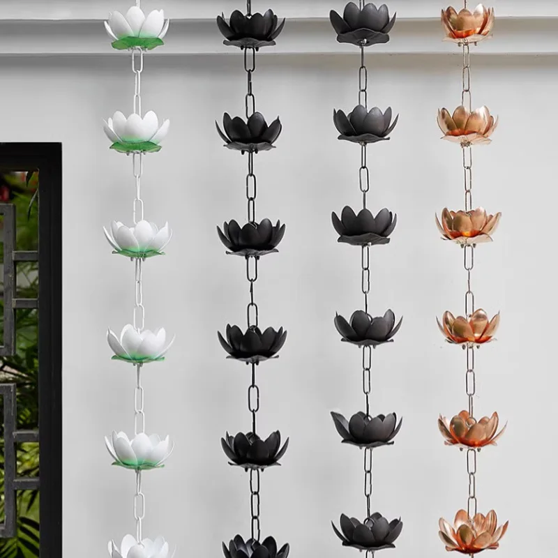 Garden decoration rain bell eaves rain guide chain drip chain gutter water diversion chain drainage rain cha
Garden decoration rain bell eaves rain guide chain drip chain gutter water diversion chain drainage rain cha