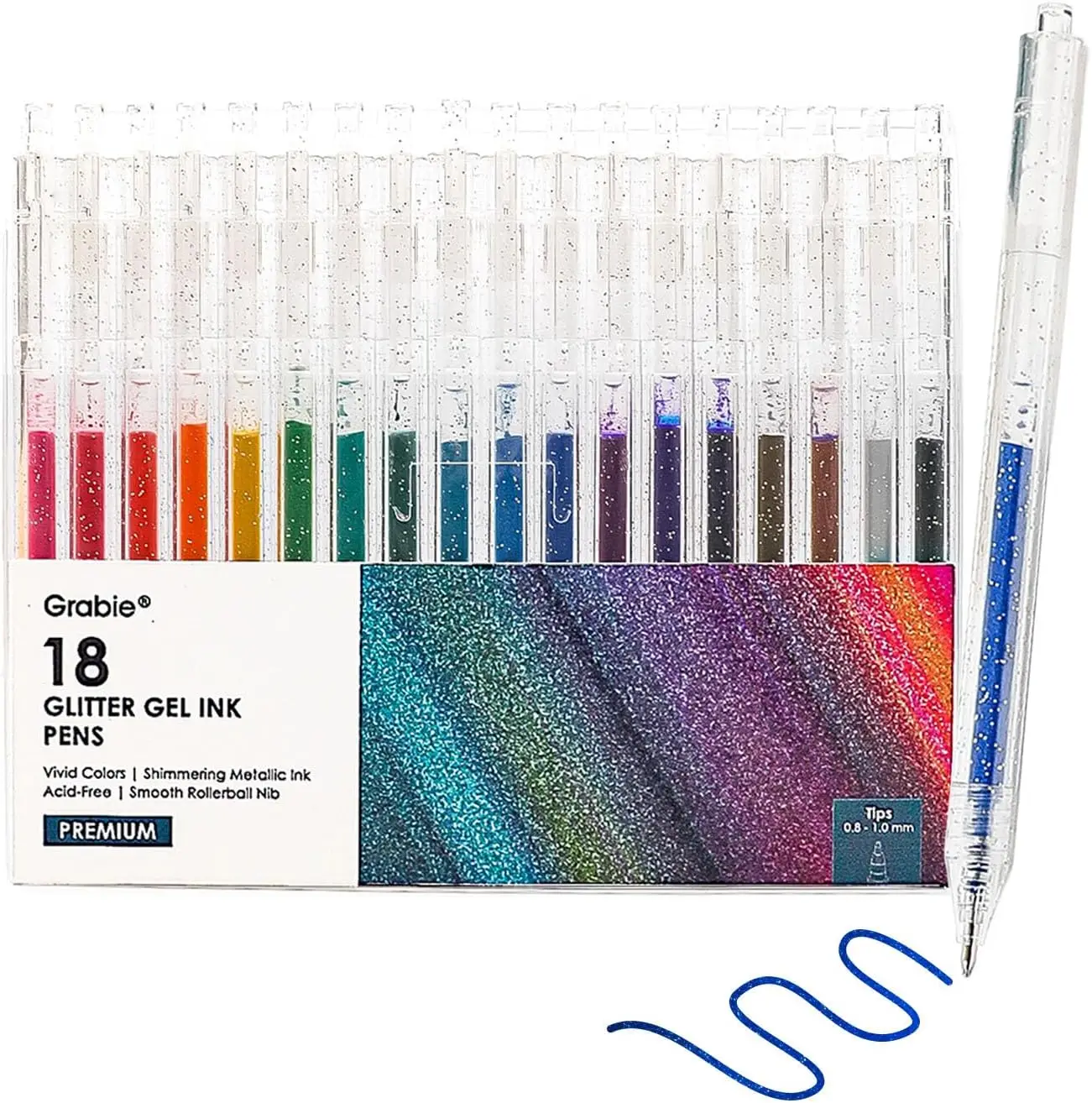 18 Colors Glitter Gel Pens Set, Retractable Sparkle Gel Ink Pens for Coloring, Journaling, Drawing, Scrapbooking & DIY Crafts, Smooth Writing Art Pens
18 Colors Glitter Gel Pens Set, Retractable Sparkle Gel Ink Pens for Coloring, Journaling, Drawing, Scrapbooking & DIY Crafts, Smooth Writing Art Pens