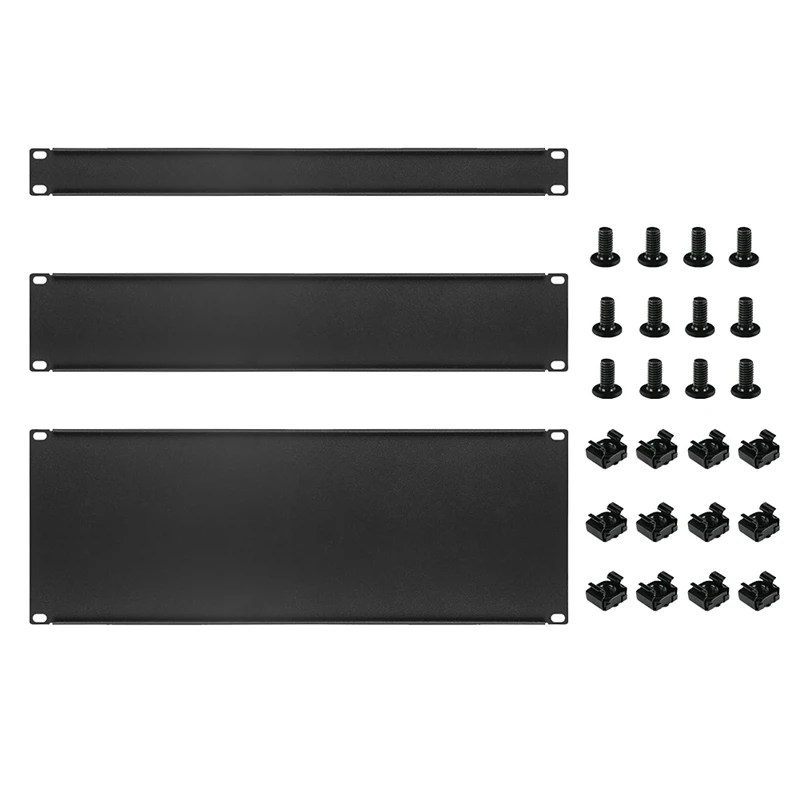 N75R-3 Pcs 1U 2U 4U Blank Panel Metal Rack Mount, Filler Panel Mount Spacer Rack Panel Kit For Enclosure Server Rack Cabinet
N75R-3 Pcs 1U 2U 4U Blank Panel Metal Rack Mount, Filler Panel Mount Spacer Rack Panel Kit For Enclosure Server Rack Cabinet