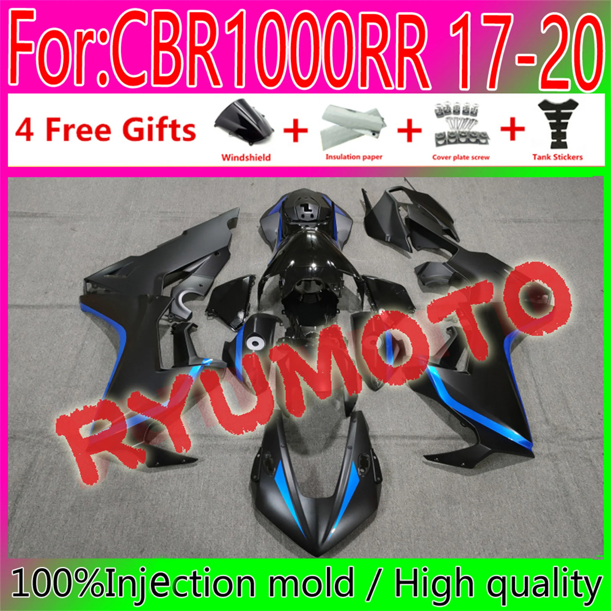 Комплект обтекателей для мотоцикла из АБС-пластика, подходит для Honda CBR1000RR 2017 2018 2019 2020 CBR1000 RR 17 18 19 20, обтекатель кузова
Комплект обтекателей для мотоцикла из АБС-пластика, подходит для Honda CBR1000RR 2017 2018 2019 2020 CBR1000 RR 17 18 19 20, обтекатель кузова