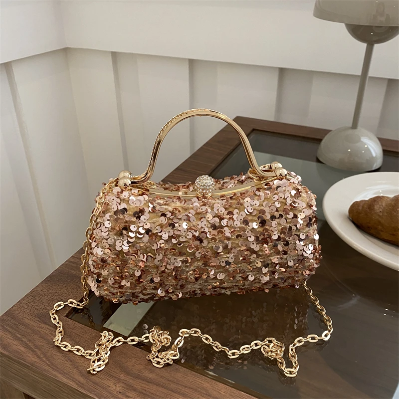 Sequin Crossbody Bags for Women 2024 Luxury Designer Fashion Party Handbags Trend Shiny Handle Rhinestones Evening Clutch Bag
Sequin Crossbody Bags for Women 2024 Luxury Designer Fashion Party Handbags Trend Shiny Handle Rhinestones Evening Clutch Bag