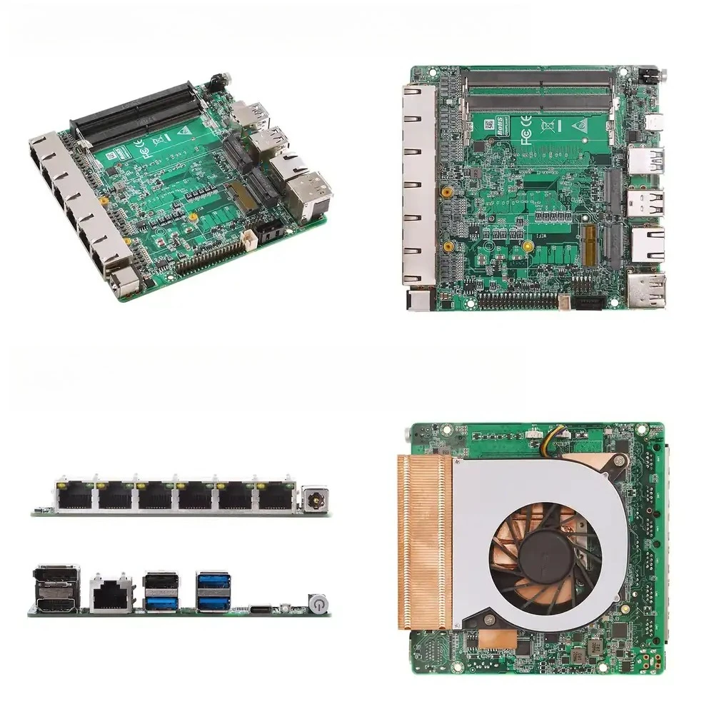 6 Lan Nano ITX Motherboard 13th 12th Gen Core I7 I5 I3 2*DDR5 1*RS232 X86 Industrial Router Pfsense Firewall
6 Lan Nano ITX Motherboard 13th 12th Gen Core I7 I5 I3 2*DDR5 1*RS232 X86 Industrial Router Pfsense Firewall