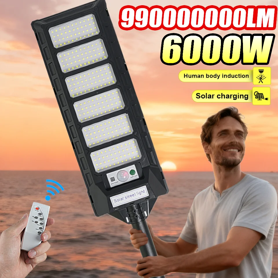 99000000LM 6000 Вт светодиодный уличный солнечный свет, мощный уличный датчик движения, настенная внешняя солнечная лампа IP66, солнечный свет для сада и улицы,лампа аккумуляторная,светильник с датчиком движения
99000000LM 6000 Вт светодиодный уличный солнечный свет, мощный уличный датчик движения, настенная внешняя солнечная лампа IP66, солнечный свет для сада и улицы,лампа аккумуляторная,светильник с датчиком движения