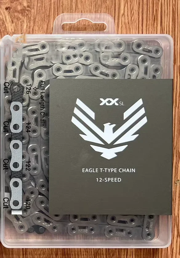 Цепь SRAM XX SL Eagle Transmission Flattop (тип T (12 s): сверхлегкий, прочный дизайн для точного переключения в MTB и дороге.
Цепь SRAM XX SL Eagle Transmission Flattop (тип T (12 s): сверхлегкий, прочный дизайн для точного переключения в MTB и дороге.