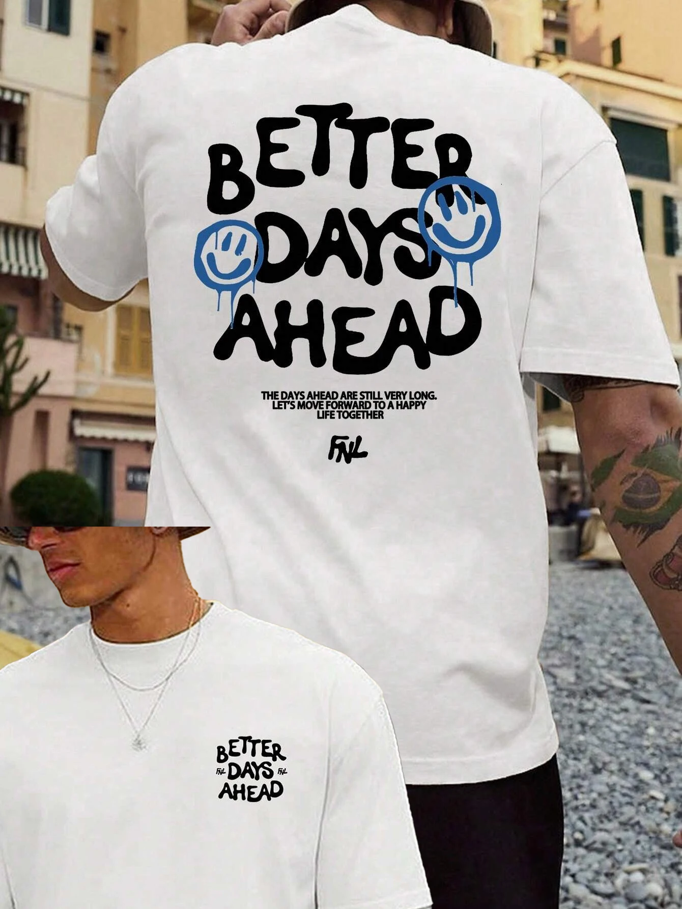 Better Days Ahead Men Cotton T-shirt Fashion Top Casual Short Sleeve Streetwear Classic New Arrival Tee
Better Days Ahead Men Cotton T-shirt Fashion Top Casual Short Sleeve Streetwear Classic New Arrival Tee