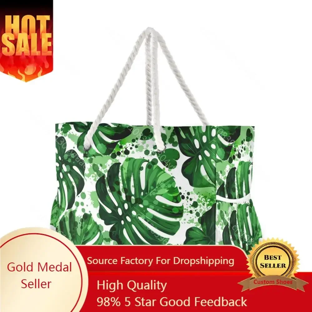 New Beach Tote Bag Fashion Women Summer Large Capacity Tropical Palm Monstera Leaves Shoulder Bag Top-Handbag Shopping Bags
New Beach Tote Bag Fashion Women Summer Large Capacity Tropical Palm Monstera Leaves Shoulder Bag Top-Handbag Shopping Bags