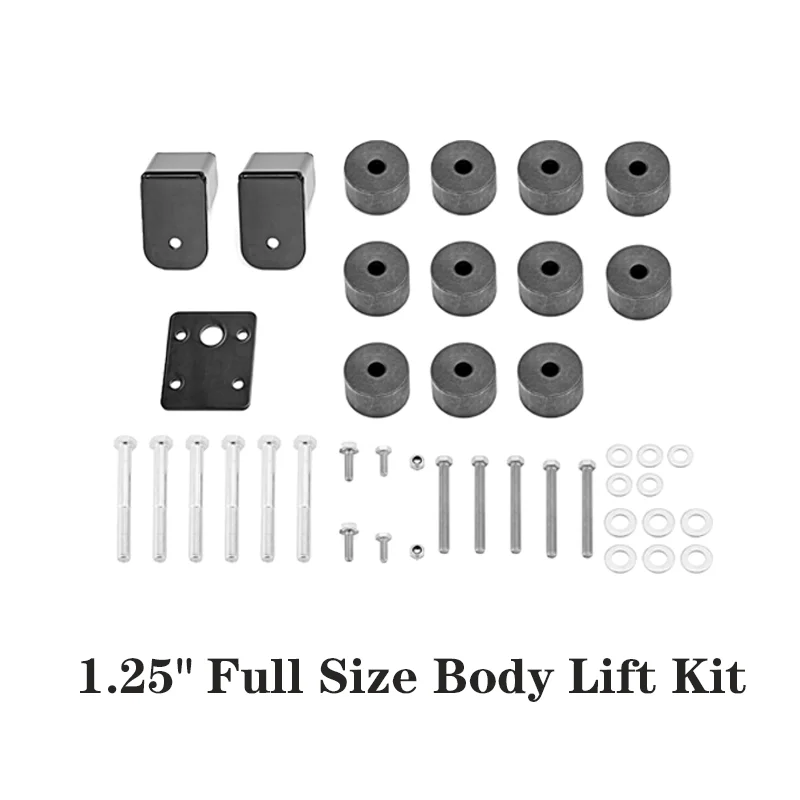 Car Accessories 1.25" Full Size Body Lift Kit Increase Ground Clearance For Jeep Wrangler TJ Model Unlimited Strength Fiberglass
Car Accessories 1.25" Full Size Body Lift Kit Increase Ground Clearance For Jeep Wrangler TJ Model Unlimited Strength Fiberglass