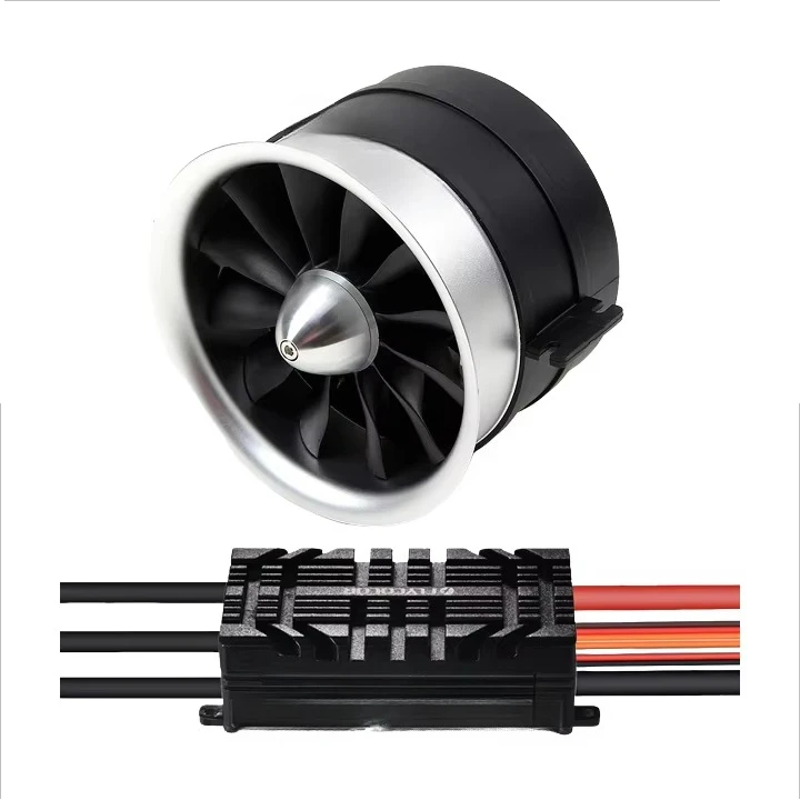 EDF 90mm 12 Blade Semi Metallic Ducted Fan 6S 1550KV 3.7kg Thrust for RC Jet System
EDF 90mm 12 Blade Semi Metallic Ducted Fan 6S 1550KV 3.7kg Thrust for RC Jet System