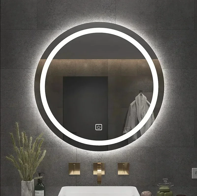 European Smart Bath Mirrors Toilet Vanity Makeup Mirror with Light Anti-fog Touch Sensor Luminous Fashion
European Smart Bath Mirrors Toilet Vanity Makeup Mirror with Light Anti-fog Touch Sensor Luminous Fashion