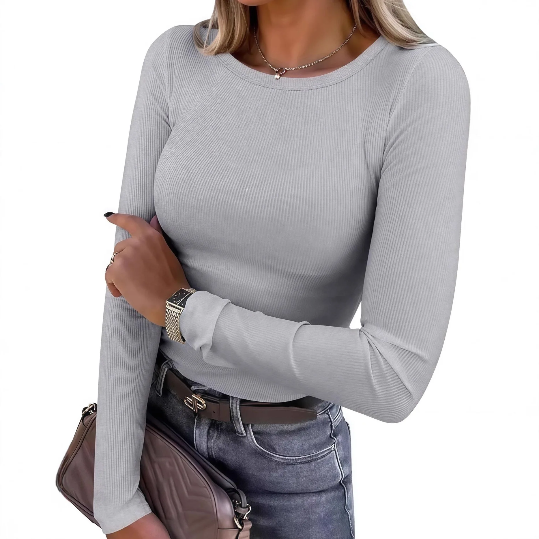 Fashion Y2K Long Sleeve T-shirts Women 2025 Autumn Winter Casual Solid Color O-neck Tees Tops Elegant
Fashion Y2K Long Sleeve T-shirts Women 2025 Autumn Winter Casual Solid Color O-neck Tees Tops Elegant