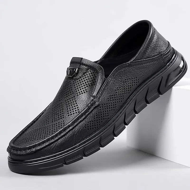 Men Summer Breathable Men Casual Loafers Men's Shoes Sheepskin Hollow Leather Shoes
Men Summer Breathable Men Casual Loafers Men's Shoes Sheepskin Hollow Leather Shoes