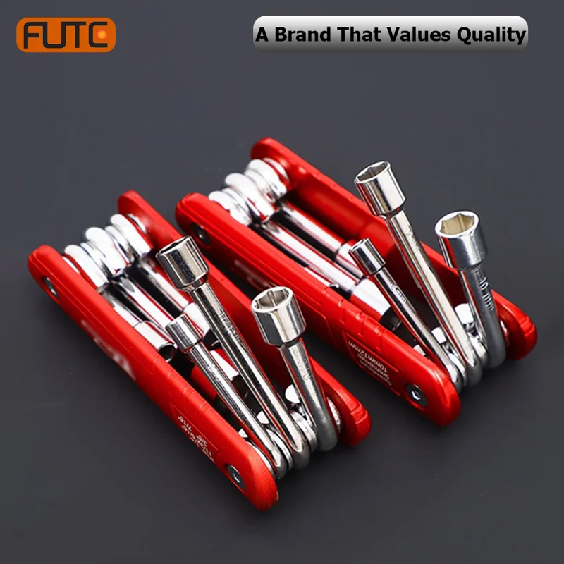 Folding Socket Wrench Set Imperial/Metric Hex Nut Spanner Universal Disassembly Tool High-carbon Steel Shank Portable Hand Tools
Folding Socket Wrench Set Imperial/Metric Hex Nut Spanner Universal Disassembly Tool High-carbon Steel Shank Portable Hand Tools